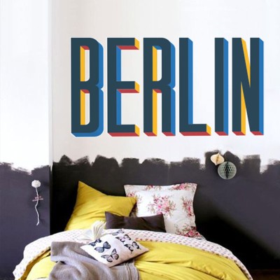 Berlin Πόλεις Αυτοκόλλητα τοίχου 50 x 100 cm (39751)