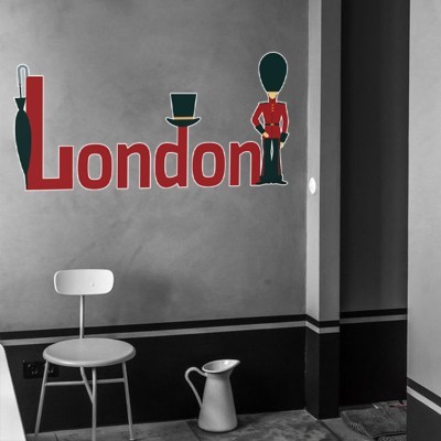 Λονδίνο, φρουρός, Πόλεις, Αυτοκόλλητα τοίχου, 100 x 50 εκ.