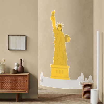 The Statue of Liberty Πόλεις Αυτοκόλλητα τοίχου 100 x 75 cm (39791)