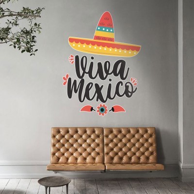 Viva Mexico Πόλεις Αυτοκόλλητα τοίχου 100 x 75 cm (39834)