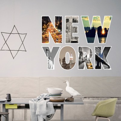 New York, Πόλεις, Αυτοκόλλητα τοίχου, 76 x 58 εκ.