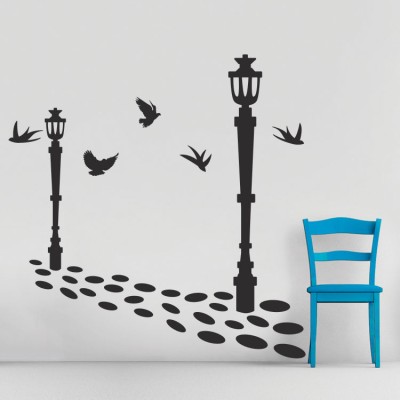 Διακόσμηση παιδικού δωματίου House Art - ΣΗΜΑΝΤΙΚΟ: Σε περίπτωση διαφοράς τιμής από το κατάστημα ισχύει παντα και μόνο η τιμή του καταστήματος Μονοπάτι με φανάρια, Διάφορα, Αυτοκόλλητα τοίχου, 105 x