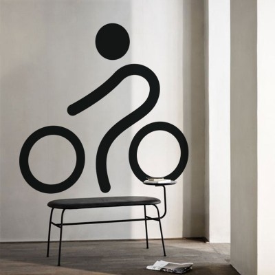 Ποδηλασία, Σπορ, Αυτοκόλλητα τοίχου, 70 x 70 εκ. (39678)