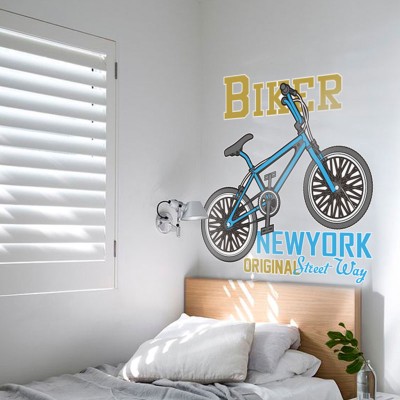 Biker Σπορ Αυτοκόλλητα τοίχου 110 x 110 cm (39699)