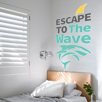 Escape to the wave, Σπορ, Αυτοκόλλητα τοίχου, 60 x 120 εκ.
