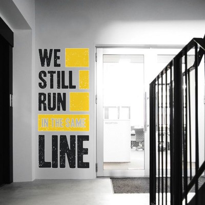 We still run, Σπορ, Αυτοκόλλητα τοίχου, 70 x 166 εκ. (39723)