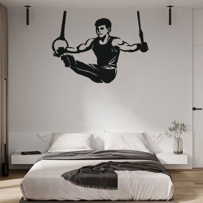 Ολυμπιονίκης στους κρίκους Σπορ Αυτοκόλλητα τοίχου 75 x 100 cm (39740)