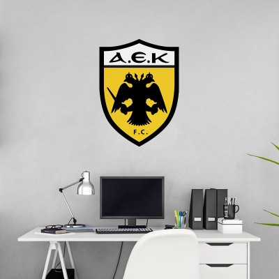 Houseart - ΣΗΜΑΝΤΙΚΟ: Σε περίπτωση διαφοράς τιμής από το κατάστημα ισχύει παντα και μόνο η τιμή του καταστήματος ΑΕΚ, Σπορ, Αυτοκόλλητα τοίχου, 60 x 80 εκ.
