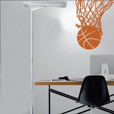 Καλάθι μπάσκετ Σπορ Αυτοκόλλητα τοίχου 50 x 39 cm (469)