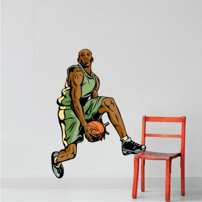 Σουτ μπασκεμπολίστα Σπορ Αυτοκόλλητα τοίχου 100 x 75 cm (472)