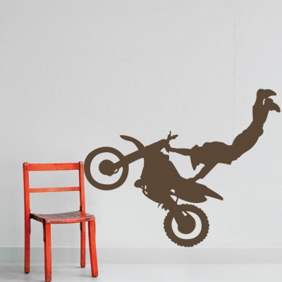 Motocross με άλμα Σπορ Αυτοκόλλητα τοίχου 48 x 50 cm (5894)