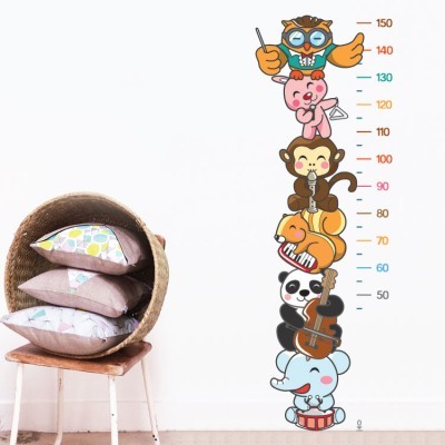 Υψόμετρο με ζωάκια, Αναστημόμετρα, Αυτοκόλλητα τοίχου, 51x154