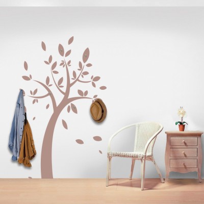 Δέντρο κρεμάστρα, Κρεμάστρες, Αυτοκόλλητα τοίχου, 92X150 φωτογραφία