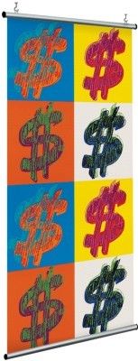 Houseart - ΣΗΜΑΝΤΙΚΟ: Σε περίπτωση διαφοράς τιμής από το κατάστημα ισχύει παντα και μόνο η τιμή του καταστήματος Dollar Sign $, Andy Warhol, Διάσημοι ζωγράφοι, 120 x 25