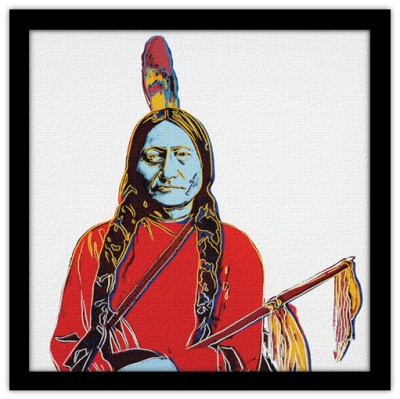 Sitting Bull, Andy Warhol, Διάσημοι ζωγράφοι, 40 x 40 ε