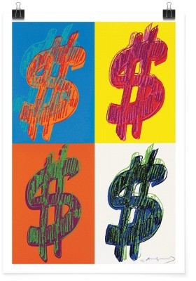 Dollar $, Andy Warhol, Διάσημοι ζωγράφοι, 15 x 20 εκ.