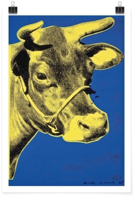 Cow, 1971, Andy Warhol, Διάσημοι ζωγράφοι, 15 x 20 εκ.