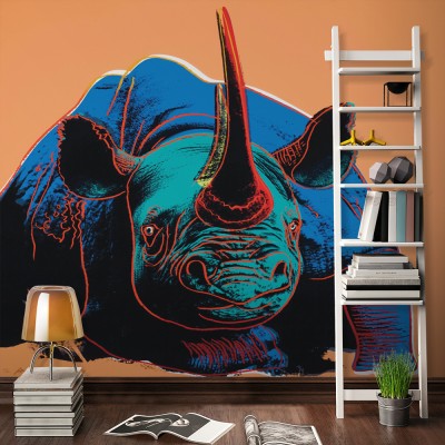 Black Rhinoceros, 1983, Andy Warhol, Διάσημοι ζωγράφοι,