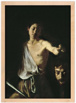 Houseart David with the Head of Goliath, Caravaggio, Διάσημοι ζωγράφοι, 15 x 20 εκ.