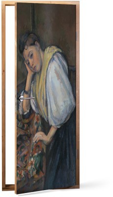 Πίνακες House Art - ΣΗΜΑΝΤΙΚΟ: Σε περίπτωση διαφοράς τιμής από το κατάστημα ισχύει παντα και μόνο η τιμή του καταστήματος Young Italian Woman at a Table (1), Paul Cezanne, Διάση