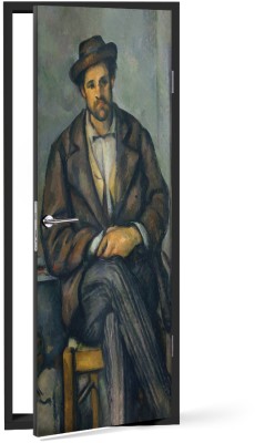 Houseart Καθιστός χωρικός, Paul Cezanne, Διάσημοι ζωγράφοι, 60 x 170 εκ.
