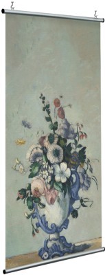 Houseart Flowers in a Rococo Vase, Cezanne Paul, Διάσημοι ζωγράφοι, 120 x 250 εκ.