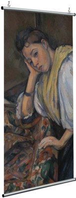 Houseart Young Italian Woman at a Table, Cezanne Paul, Διάσημοι ζωγράφοι, 120 x 250 εκ.