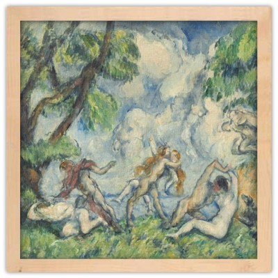 The Battle of Love, Paul Cezanne, Διάσημοι ζωγράφοι, 40 x 40 εκ. Ύφασμα | Mediatex® Botticelli φωτογραφία