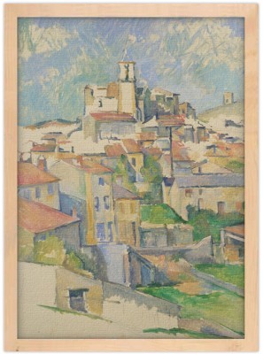 Gardanne, 1885–1886, Paul Cezanne, Διάσημοι ζωγράφοι, 15 x 20 εκ. Ύφασμα | Mediatex® Botticelli