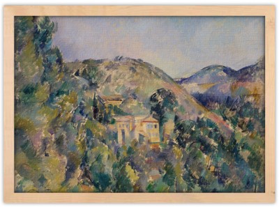 Houseart View of the Domaine Saint-Joseph, 1880, Paul Cezanne, Διάσημοι ζωγράφοι, 20 x 15 εκ. Ύφασμα | Mediatex® Botticelli