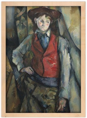 Houseart Boy in a Red Waistcoat, Paul Cezanne, Διάσημοι ζωγράφοι, 15 x 20 εκ.
