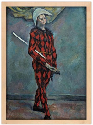 Houseart - ΣΗΜΑΝΤΙΚΟ: Σε περίπτωση διαφοράς τιμής από το κατάστημα ισχύει παντα και μόνο η τιμή του καταστήματος Harlequin, Paul Cezanne, Διάσημοι ζωγράφοι, 15 x 20 εκ.