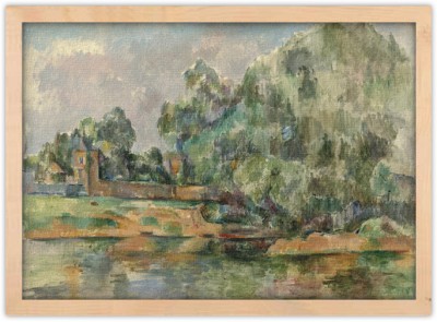 Riverbank, Paul Cezanne, Διάσημοι ζωγράφοι, 20 x 15 εκ.