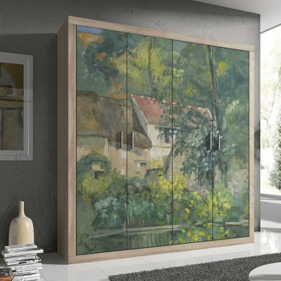 Houseart House of Pere Lacroix, 1873, Paul Cezanne, Διάσημοι ζωγράφοι, 100 x 100 εκ.