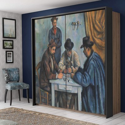 Houseart Les joueurs, Paul Cezanne, Διάσημοι ζωγράφοι, 100 x 100 εκ.