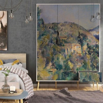 Houseart View of the Domaine Saint-Joseph, Paul Cezanne, Διάσημοι ζωγράφοι, 100 x 100 εκ.