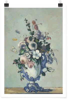 Houseart Flowers in a Rococo Vase, oil on canvas, Paul Cezanne, Διάσημοι ζωγράφοι, 15 x 20 εκ. Χαρτί | TRISOLV POSTER PAPER PRIME 200 GLOSSY