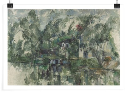 At the Water\'s Edge, oil on canvas, Paul Cezanne, Διάσ