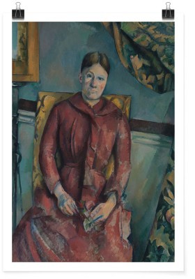 Madame Cezanne, Oil on canvas, Paul Cezanne, Διάσημοι ζ