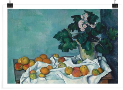 Houseart Still Life with Apples and a Pot of Primroses (1), Paul Cezanne, Διάσημοι ζωγράφοι, 20 x 15 εκ. Χαρτί | TRISOLV POSTER PAPER PRIME 200 GLOSSY