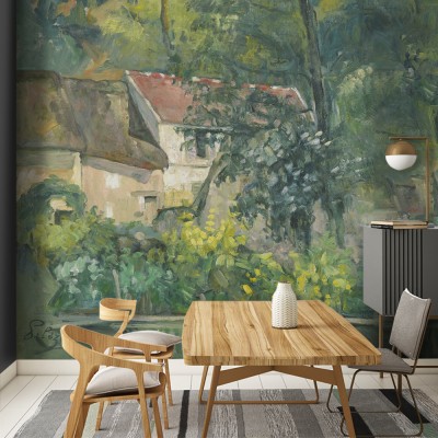 Houseart House of Pere Lacroix, oil on canvas, Paul Cezanne, Διάσημοι ζωγράφοι, 100 x 100 εκ.