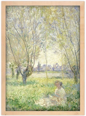 Houseart Woman Seated under the Willows, Claude Monet, Διάσημοι ζωγράφοι, 15 x 20 εκ.