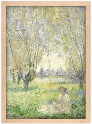 Houseart Woman Seated under the Willows, 1880, Claude Monet, Διάσημοι ζωγράφοι, 15 x 20 εκ.