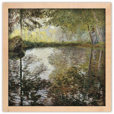 Pond at Montgeron, Claude Monet, Διάσημοι ζωγράφοι, 40 x 40 εκ.