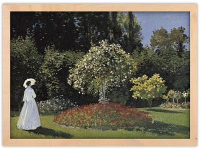 Houseart Woman in the garden, Claude Monet, Διάσημοι ζωγράφοι, 20 x 15 εκ.
