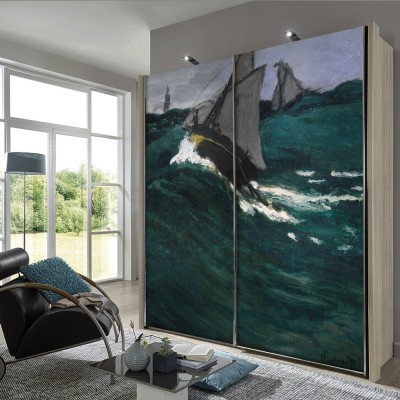 Houseart The Green Wave, Claude Monet, Διάσημοι ζωγράφοι, 100 x 100 εκ.