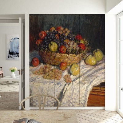 Houseart Μήλα και σταφύλια, Claude Monet, Διάσημοι ζωγράφοι, 100 x 100 εκ.