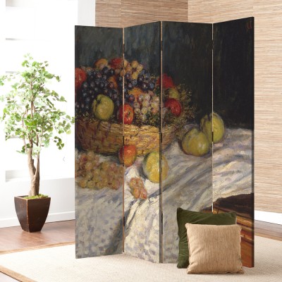 Still Life Apples And Grapes Oil Paint, Claude Monet, Δ