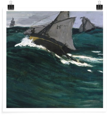 Houseart The Green Wave, Claude Monet, Διάσημοι ζωγράφοι, 20 x 20 εκ.