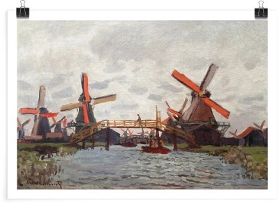 Windmills near Zaandam, Claude Monet, Διάσημοι ζωγράφοι